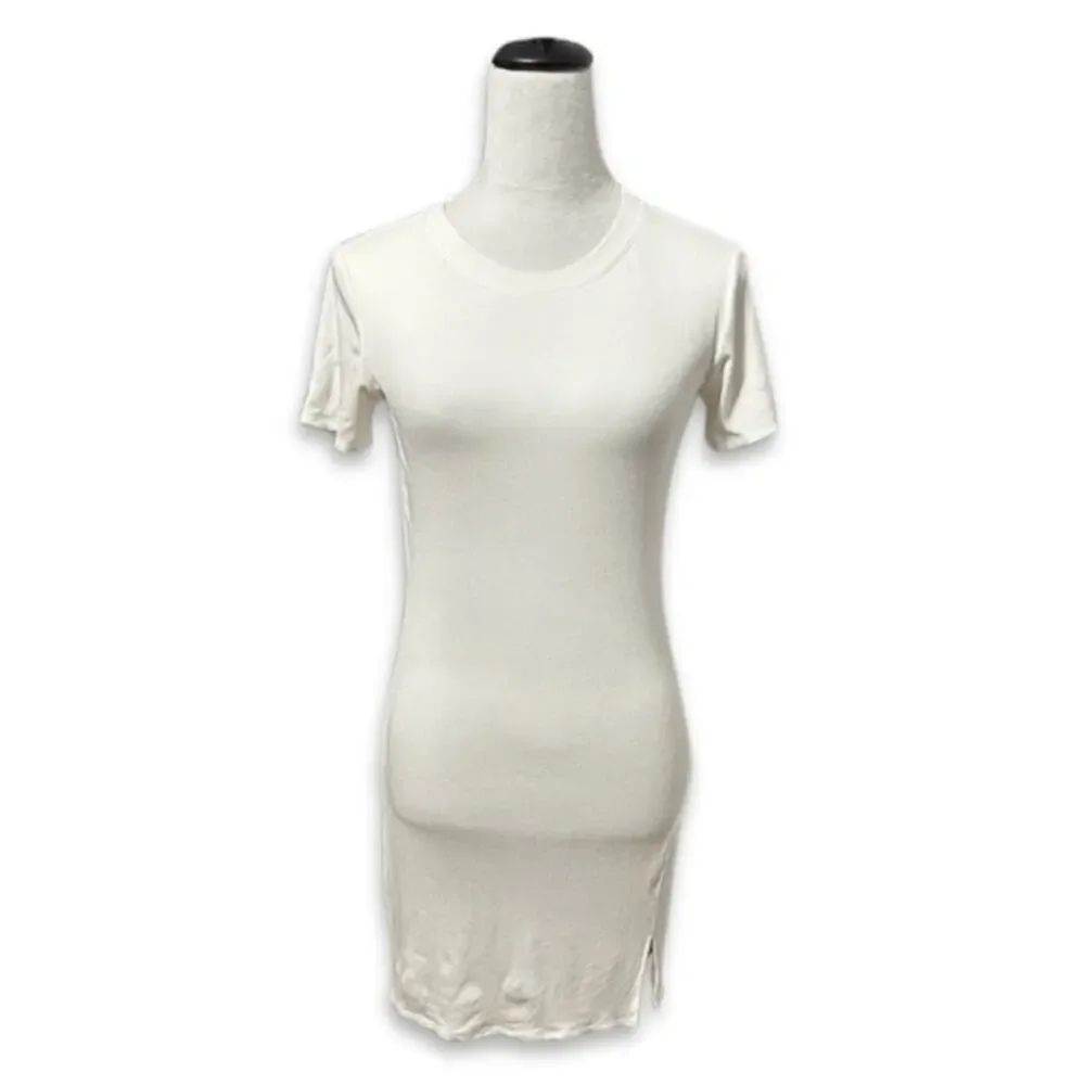 BP. Sheath Dress Midi Length Stretchable Rayon Fabric Blend White Women's M NWOT